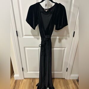 Baltic Born Black Velvet Dress